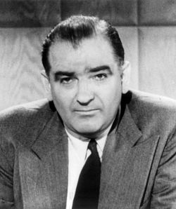 Senator Joseph McCarthy smiles his American smile the day that the first convenes HSUFPA.